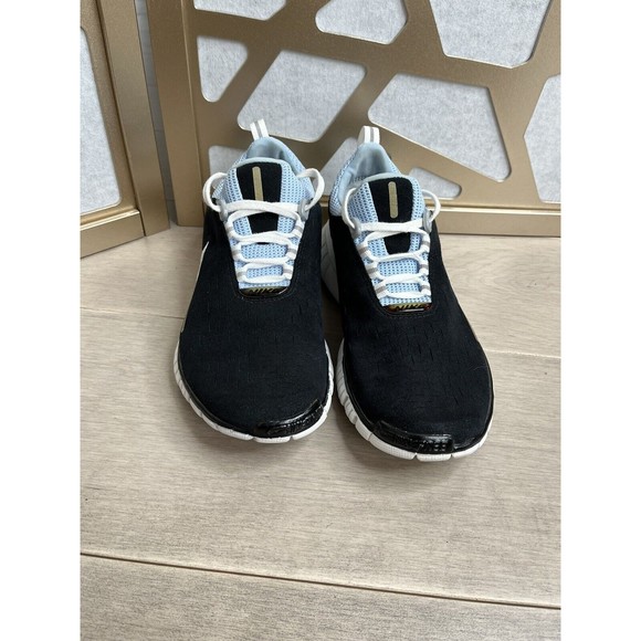 Nike Women Free 5.0 sz 8 Running Shoes Blue black 308975 Lace Up sneakers - Picture 3 of 10